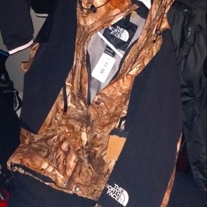 Army style North Face Hoodie Jacket